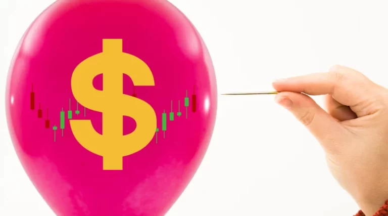 ballon avec symbole dollar , main avec aiguille