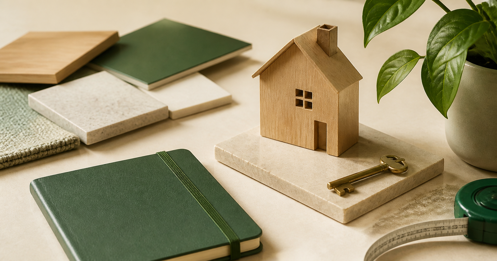 Compte épargne logement : maison, clé et carnet d’épargne vert